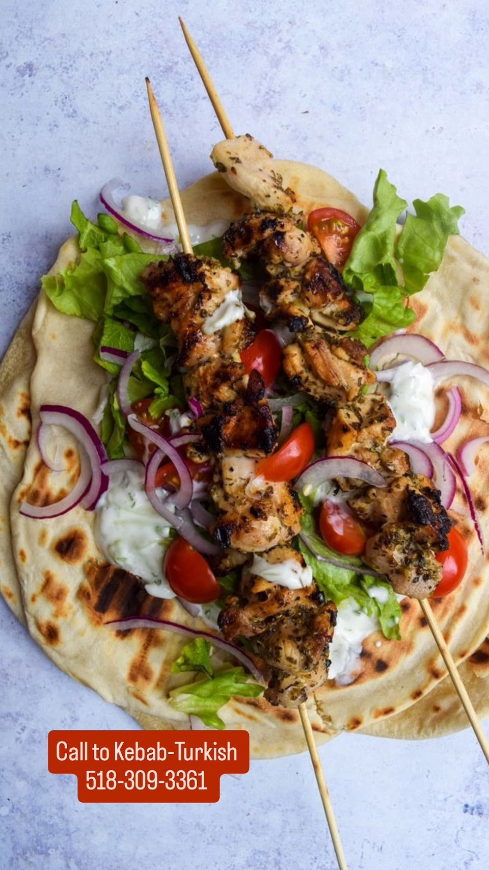 Chicken Souvlaki Skewers - Halal Kebab